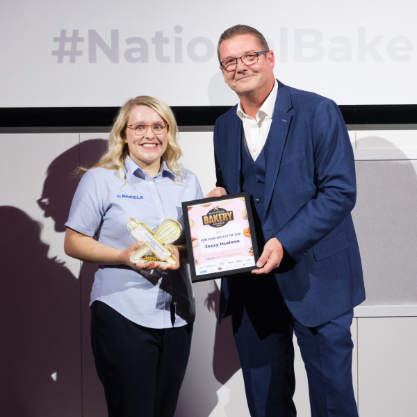 2024 ‘Young Baker of the Year’ award winner, Jazzy Hudson, being presented her award.